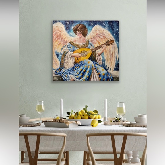 Angel Playing Lute Fine Art Print - Sonaria Callistra - Picture 2 of 6